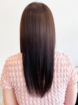 レポヘアー(Repos hair) 20代30代40代髪質改善カラーショコラブラウン艶感透明感ロング