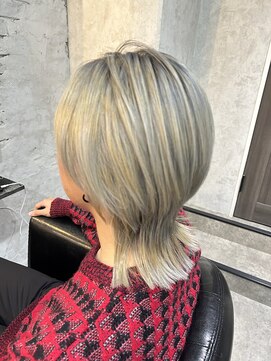 シャル 町田(shalu) かっこいい男は髪から/マッシュウルフ/ホワイトグレージュ