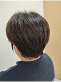多毛さんでもコンパクトにまとまるショートスタイル