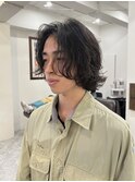 ニュアンスパーマ/メンズボブ/レイヤー/表参道/原宿/20代/30代