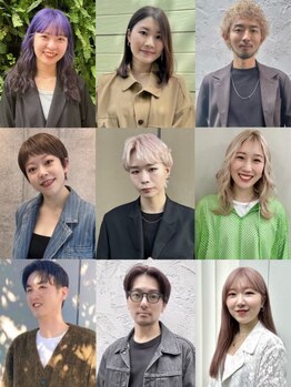 ヴィオットバイサロン(Viot by Salon)の写真/《笑顔溢れるアットホーム空間！個性豊かなスタッフ勢揃い》カミカリスマ受賞スタイリスト在籍☆