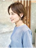 ハンサムショート前髪長めショートヘア30代40代50代表参道青山