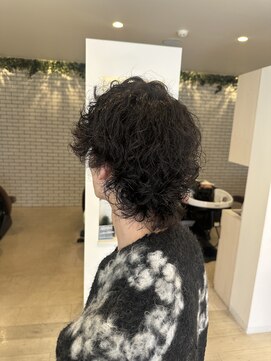 アドラーブル はなみずき店(adorable) メンズパーマシャドウパーマウルフカット