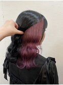 パキッとピンク/インナーカラー/イヤリングカラー
