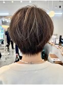 マッシュボブ/細めハイライト/フェザーショート20代～50代
