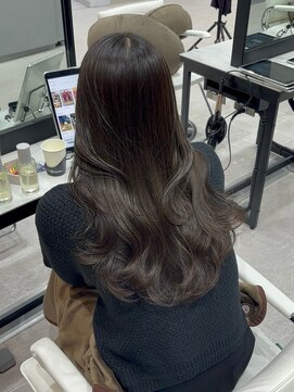 ルクス(Luxs) オリーブグレージュ×レイヤーカット