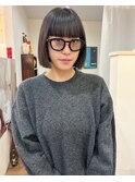 ぱつっとボブ