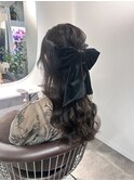 ハーフアップ