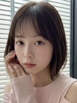 リバティーエイチ 勝どき店(LIBERTY-H)&nbsp;小顔見えシースルーバングx柔らかミニボブ