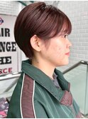 ミルクティーブロンド/ワンホンレイヤーカット/横浜