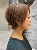 乾かすだけで決まる艶くびれショート◎