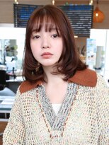 アイビー 吉祥寺(aivee) レイヤーボブ/大人可愛いワンカールミディ/暖色ブラウン