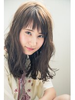 ページボーイ美容室&nbsp;透け感カラー×シースルーウェーブ