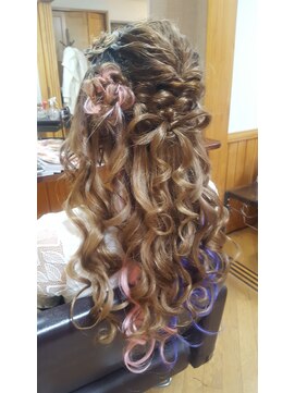 エクステンション クーチャー(Extention Cu'cha) フルールヘア風 ハーフアップ(^O^)
