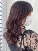 【Zina】Aラインボブ/アッシュピンク/モーヴカラー/20代30代40代