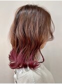 グラデーション★ベージュ→ピンク♪