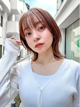 エイミー(Aimee) Aimee町田　ウルフカット×ライトブラウン