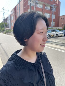 ヘアー アイス 御器所本店(HAIR ICI) 20代30代40代小顔ハンサムショートアッシュブルーブラック