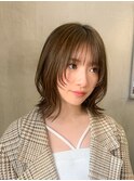 マロンベージュ/ボブ/前髪/レイヤー/髪質改善/縮毛矯正/大宮