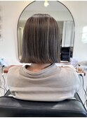似合わせ小顔ボブ× ハイライトカラー デザインカラー