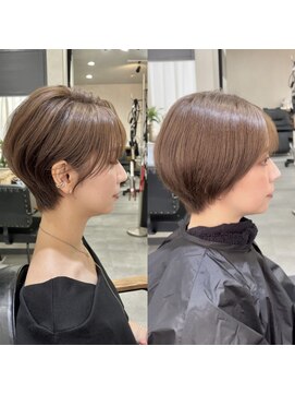 エス 天満扇町(esu) 小顔ショート　30代40代50代　大阪ショート