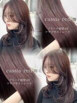 エヌアイ オモテサンドウ(ni omotesando)&nbsp;韓国ザクザクレイヤーカット♪似合わせ/カシスレッド　上野