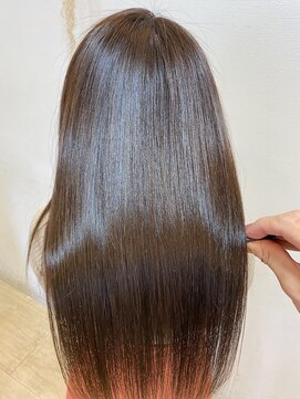 ヴォーチェ フォーヘアー(VOCE for hair) 小顔ロングストレート髪質改善縮毛矯正オレンジブラウン