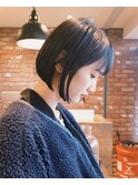 【macana指名】切りっぱなしボブ ミニボブ ストレート