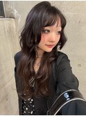 ロングレイヤー/チョコレートブラウン/艶髪