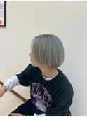 ブリーチシルバーアッシュ＊奥行きショートハンサムショート