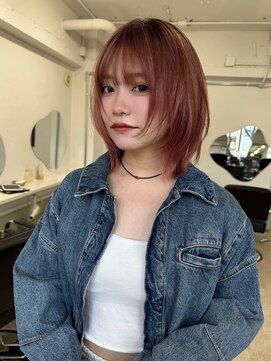 ハニー 町田(HONEY) ボブレイヤー/ミディアムレイヤー/ウルフ/ピンクカラー