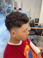 メンズサロン キング 梅田店(Men’s salon K!ng)&nbsp;波巻きツイストスパイラルパーマ/フェザーパーマ/眉毛/メンズ