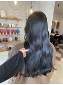 透明感抜群ブルーブラック