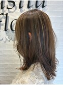 ニュアンス裾カラー