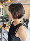 ショートスタイル/暗髪/モテ髪