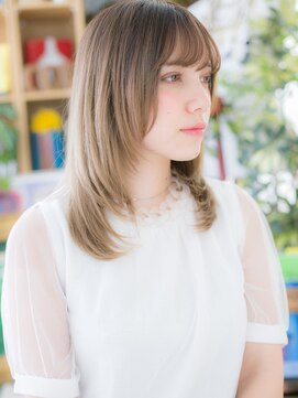 カバーヘアアンドスパ ブリス 浦和(COVER HAIR&SPA bliss) 外国人風ハイトーンカラー小顔くびれセミディc720代30代40代