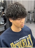 波巻きパーマ