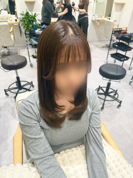 ブランシュ 南行徳店(BLANCHE) 髪質改善カラー/透明感カラー/オリーブブラウン/レイヤーカット