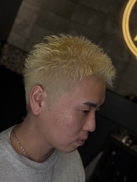 フランクスバーバーリベラルド 横浜(FRANK'S BARBER LIBERALD) MEN’S HAIR/スパイキーショート/ブリーチ　ST