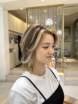 ウィル 野田阪神店(WiLL) ウルフレイヤーボブ×フェイスフレーミング×海外ハイライト