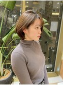 ◆オリーブグレージュとショートボブ紹介します