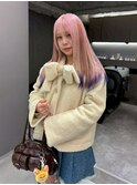 着物ヘア/大人ガーリー/ダークアッシュ/似合わせカット/名古屋