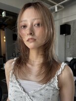 シティ 薬院(SITY.)&nbsp;薬院　ブリーチカラー　顔まわりレイヤー　レイヤーカット
