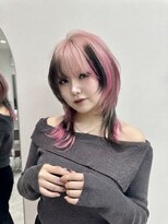 ワンズミラー 原宿(ONE's MIRROR)&nbsp;ハッシュカットグレージュデザインカラーツートンカラー原宿駅