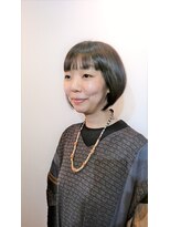 ヘアーアンドメイクアップ クリーク(Hair&Makeup CREEK)&nbsp;前下がりショートボブ