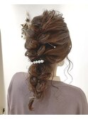 編み下ろしヘアセット