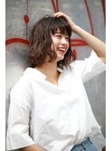Chlom立川☆大人かわいいセミディベージュカラーTEL 0425125655