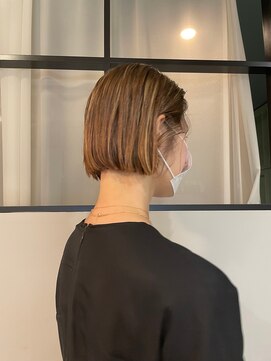 ヘアサロン ナノ(hair salon nano) ベージュハイライトボブ