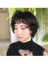 アクセヘアー 町田(acce hair)&nbsp;ショートウルフのワンカールパーマ