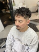 メリケンバーバーショップ フクオカ(MERICAN BARBERSHOP FUK)&nbsp;ツーブロックパーママッシュ